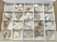 Natural Drusy Snow Finger Crystals x 20 From Albert's Mountain, Lesotho