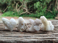 Natural Drusy Snow Finger Crystals x 20 From Albert's Mountain, Lesotho