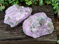 Natural Stichtite Cobbed Specimens x 2 From Barberton, South Africa