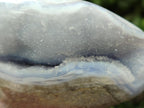 Polished Blue Lace Agate Standing Free Forms x 2 From Nsanje, Malawi
