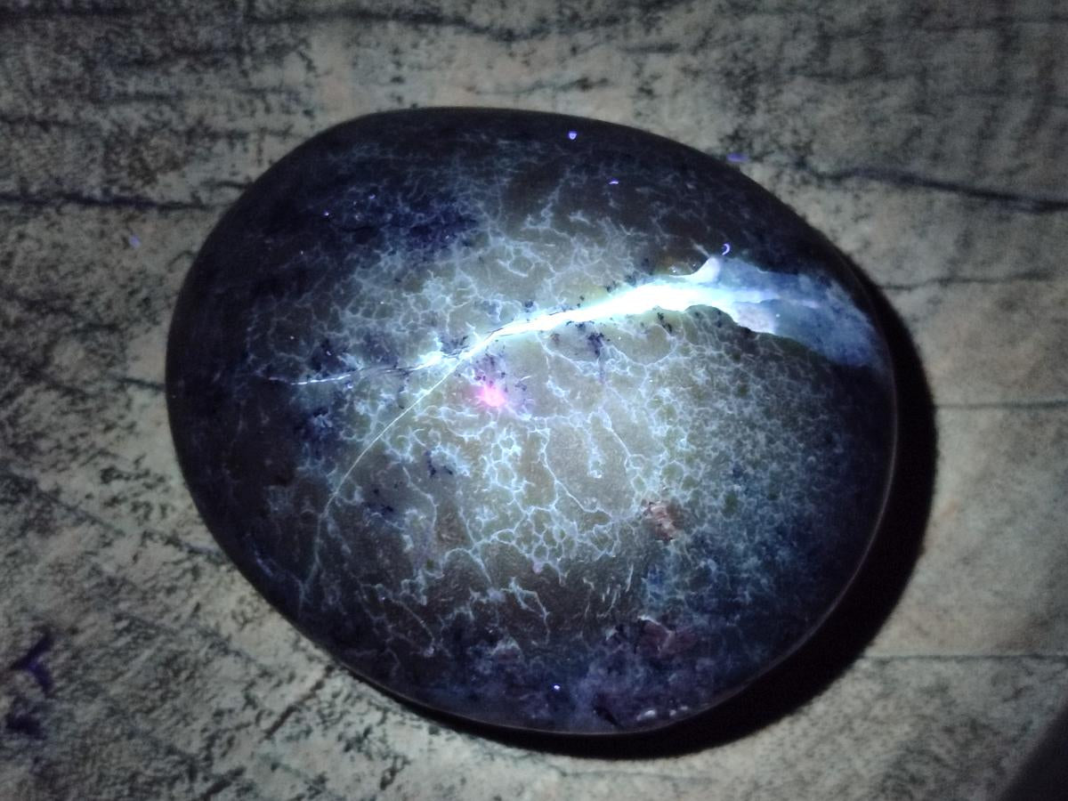 Polished Dendritic Opal Palm Stones x 12 From Moralambo, Madagascar