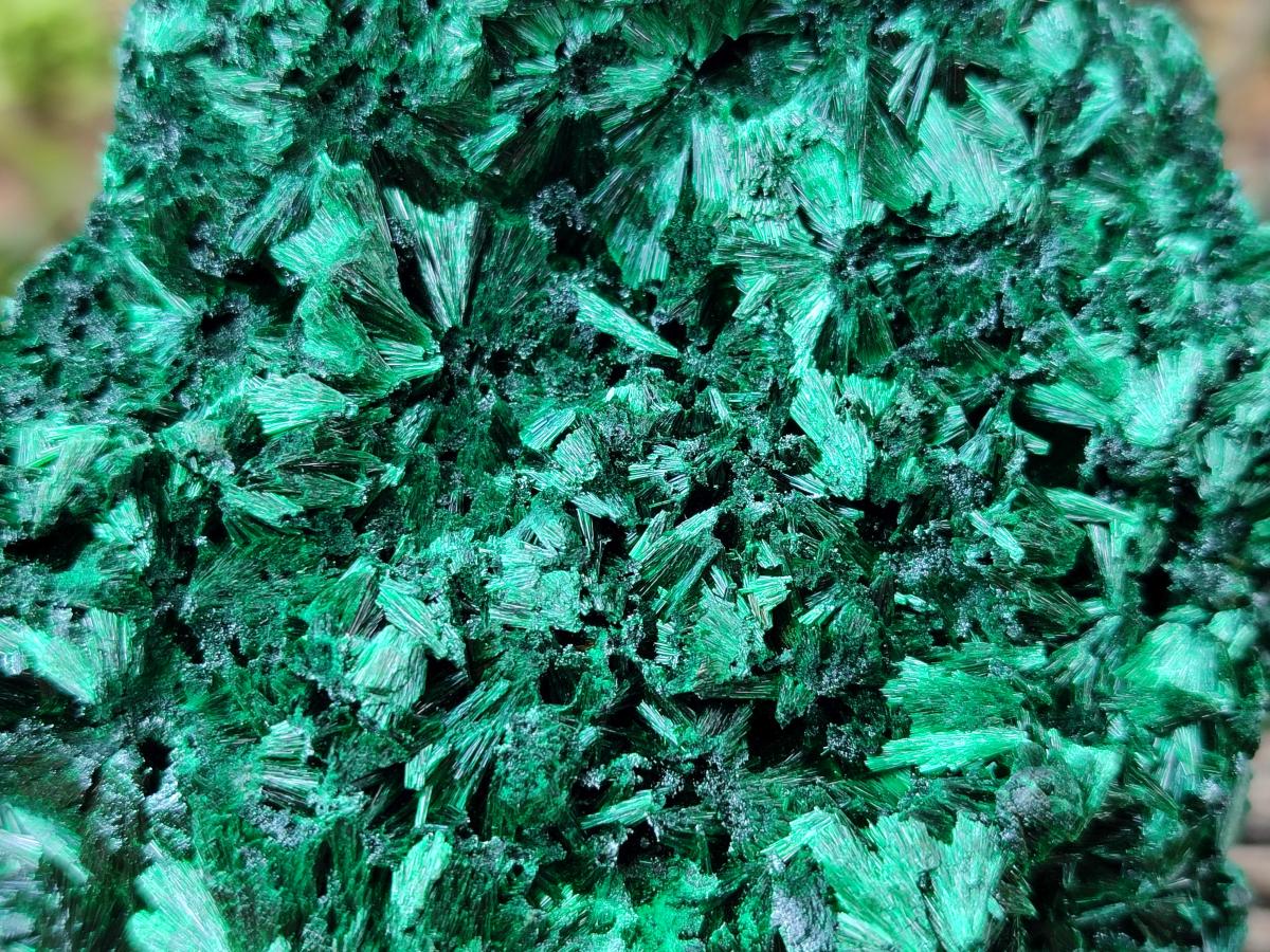 Natural Silky Malachite Specimens x 2 From Kasompe, Congo