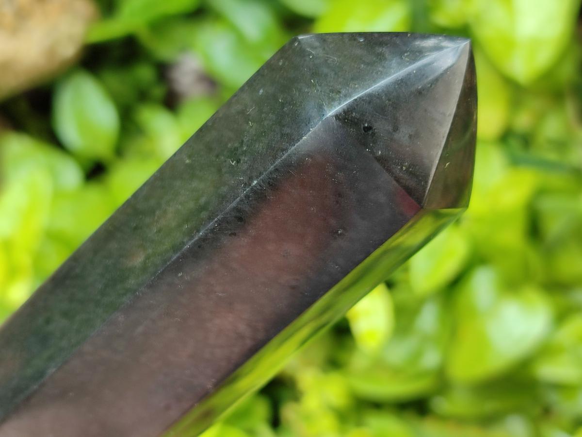 Polished Black Basalt Points x 7 From Madagascar