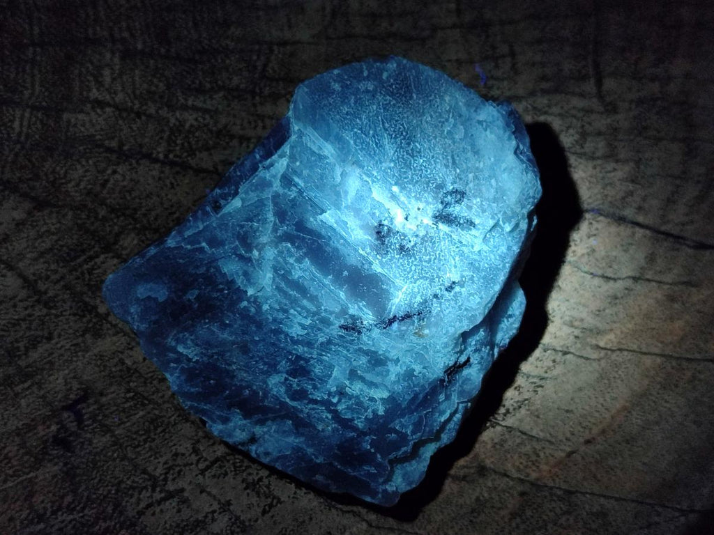 Natural Sky Blue Calcite Specimens x 35 From Namibia