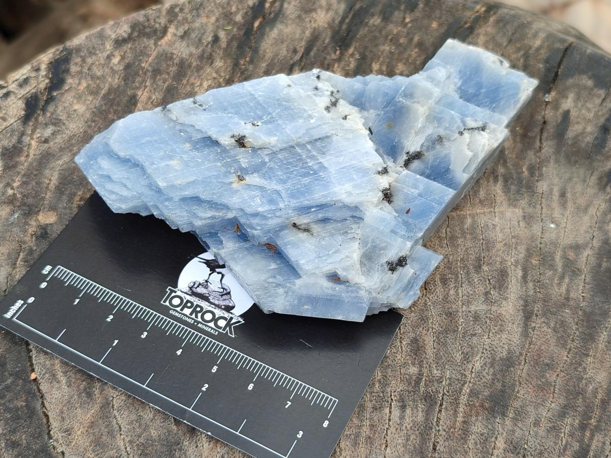 Natural Sky Blue Calcite Specimens x 12 From Namibia - Toprock Gemstones and Minerals 