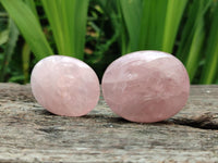 Polished Rose Quartz Palm Stones x 20 From Madagascar