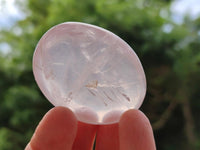 Polished Rose Quartz Palm Stones x 20 From Madagascar