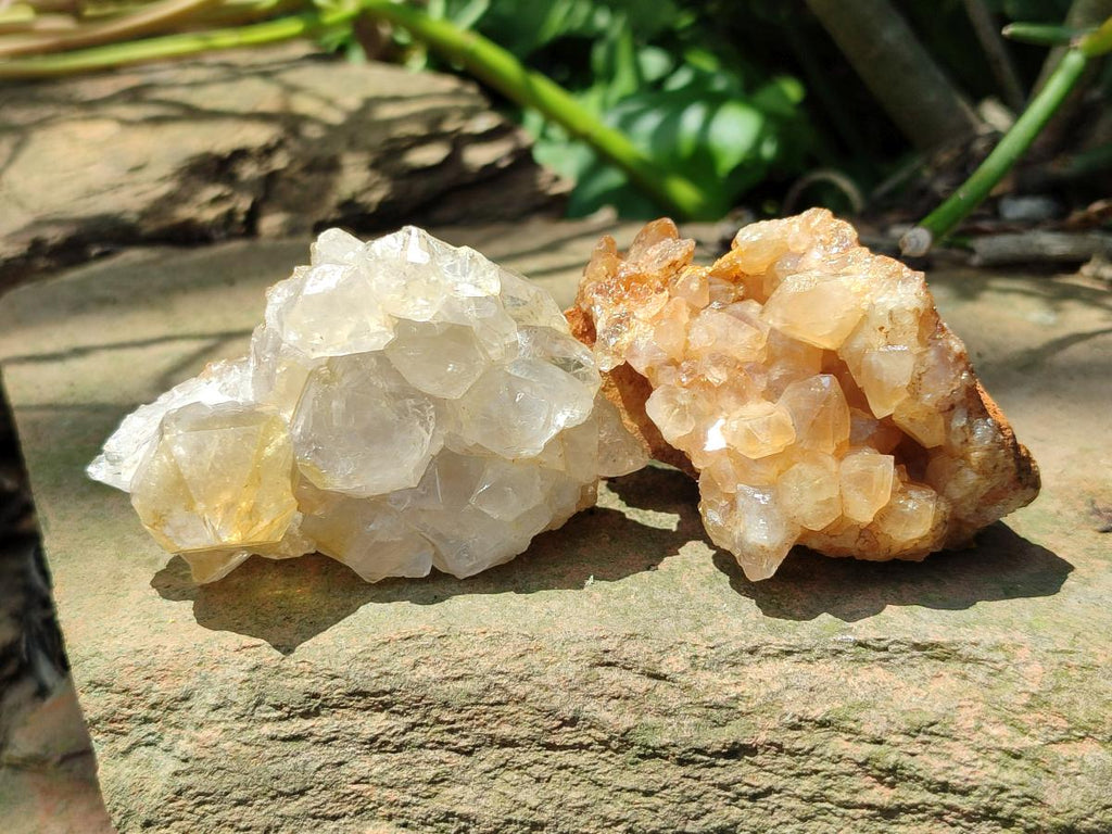 Natural Limonite Quartz Clusters x 24 From Solwezi, Zambia - Toprock Gemstones and Minerals 
