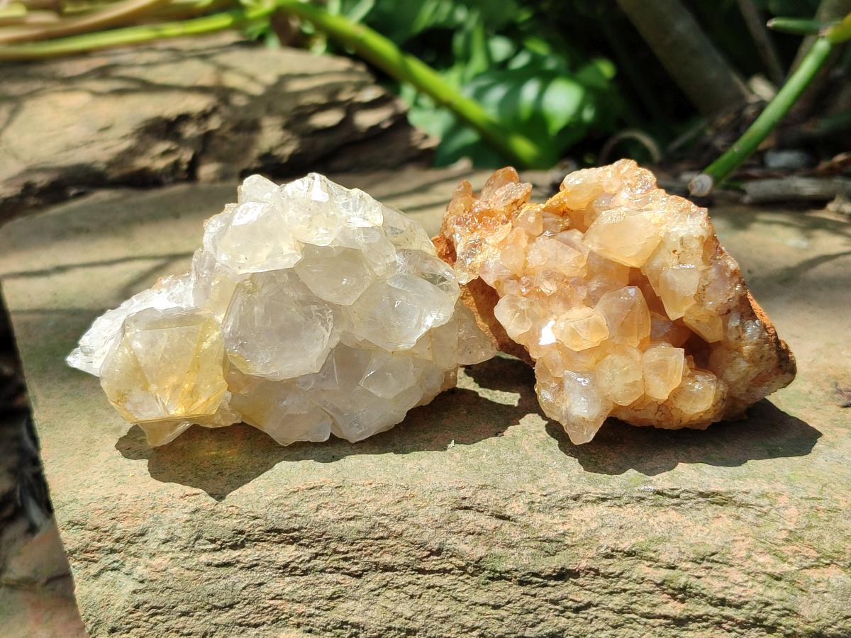 Natural Limonite Quartz Clusters x 24 From Solwezi, Zambia - Toprock Gemstones and Minerals 