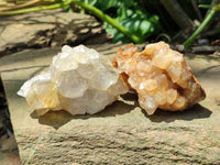 Natural Limonite Quartz Clusters x 24 From Solwezi, Zambia