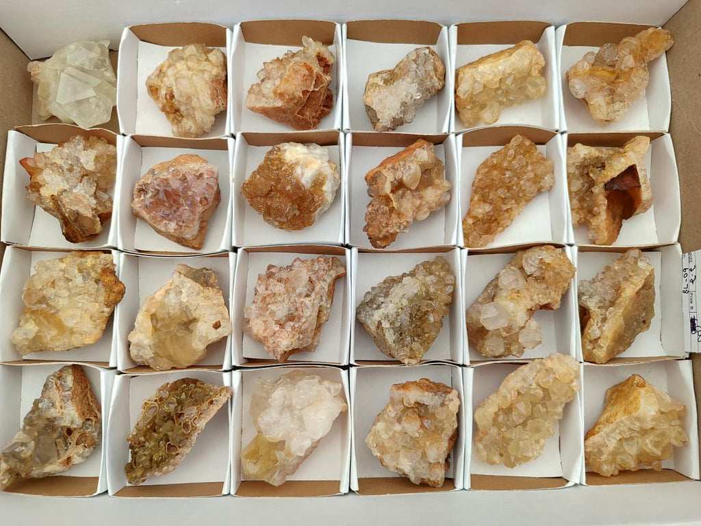 Natural Limonite Quartz Clusters x 24 From Solwezi, Zambia - Toprock Gemstones and Minerals 