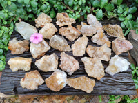 Natural Limonite Quartz Clusters x 24 From Solwezi, Zambia