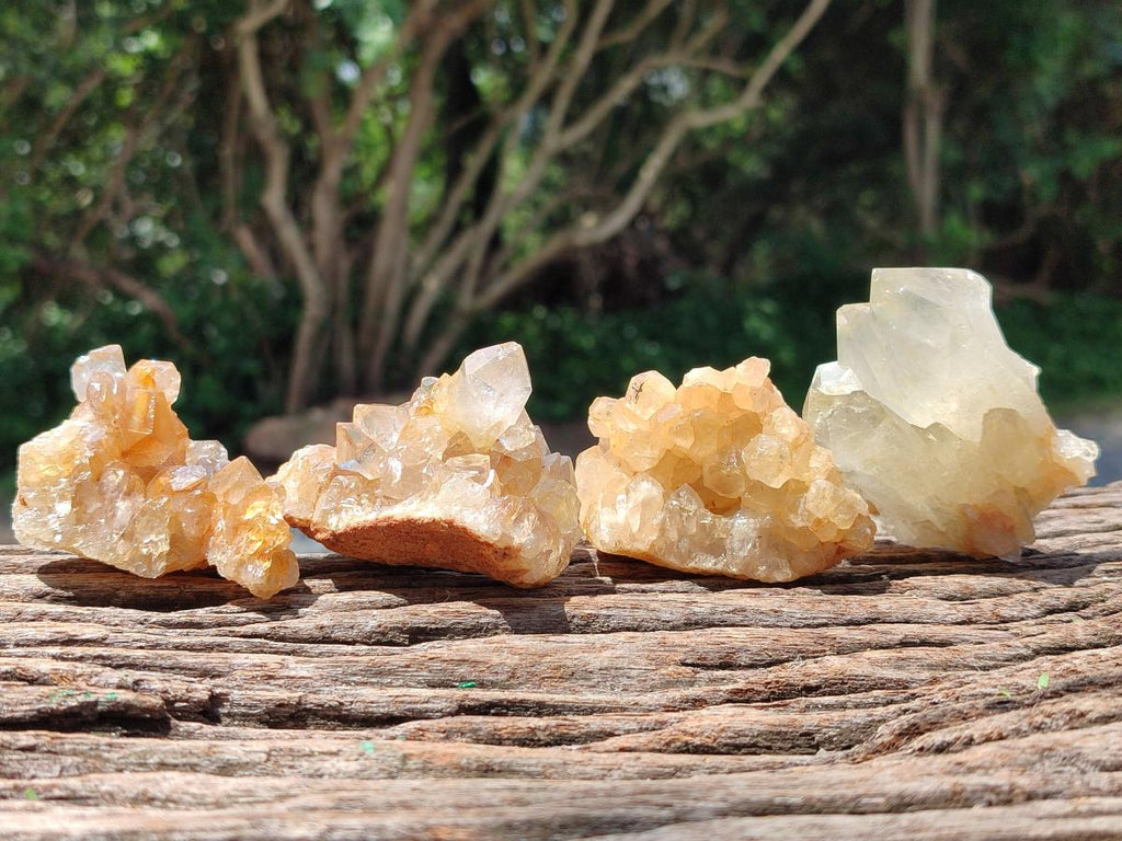 Natural Limonite Quartz Clusters x 24 From Solwezi, Zambia - Toprock Gemstones and Minerals 