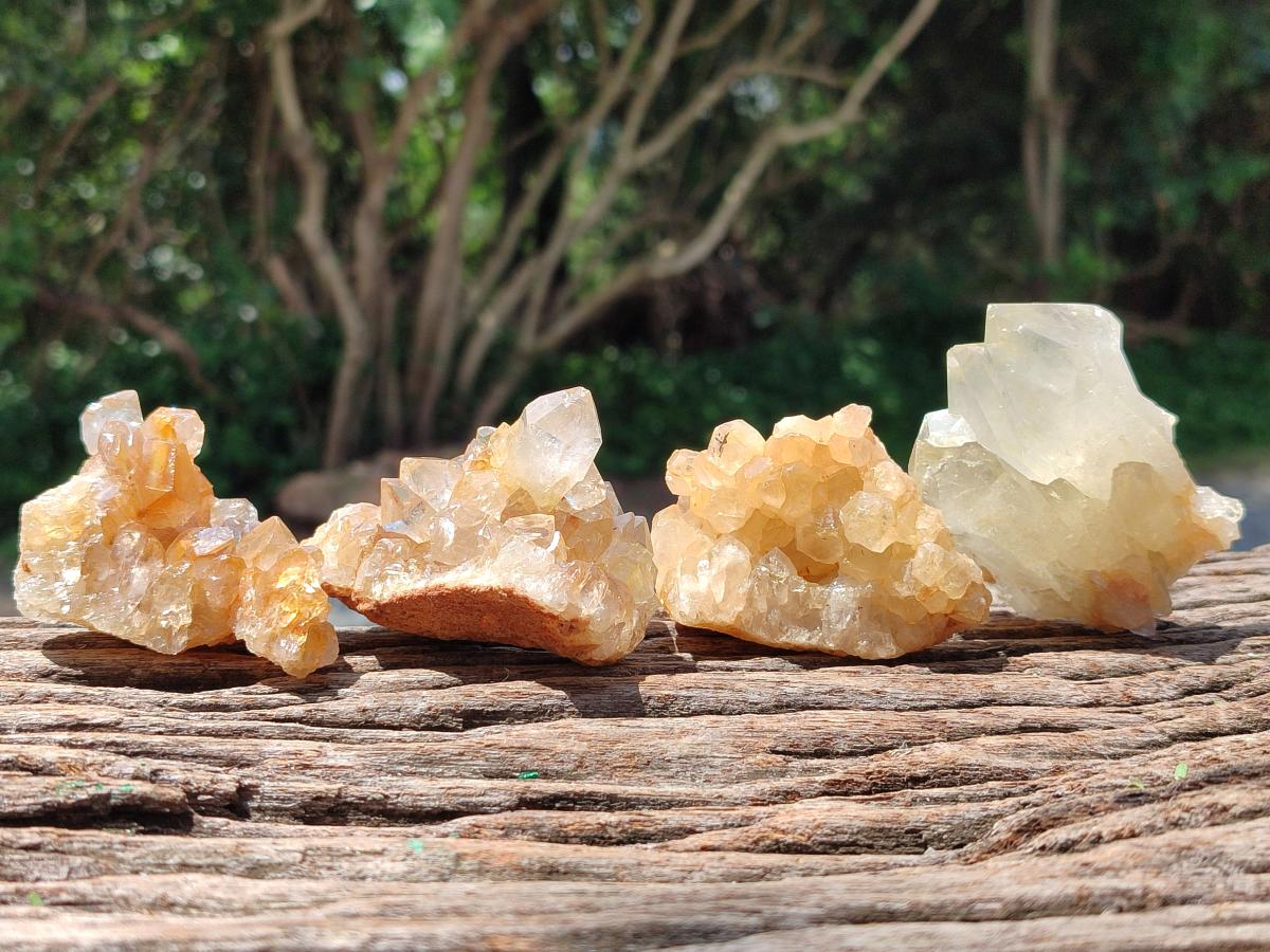 Natural Limonite Quartz Clusters x 24 From Solwezi, Zambia - Toprock Gemstones and Minerals 