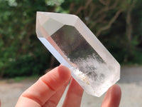 Polished Smokey and Clear Window Quartz Crystals x 12 From Madagascar