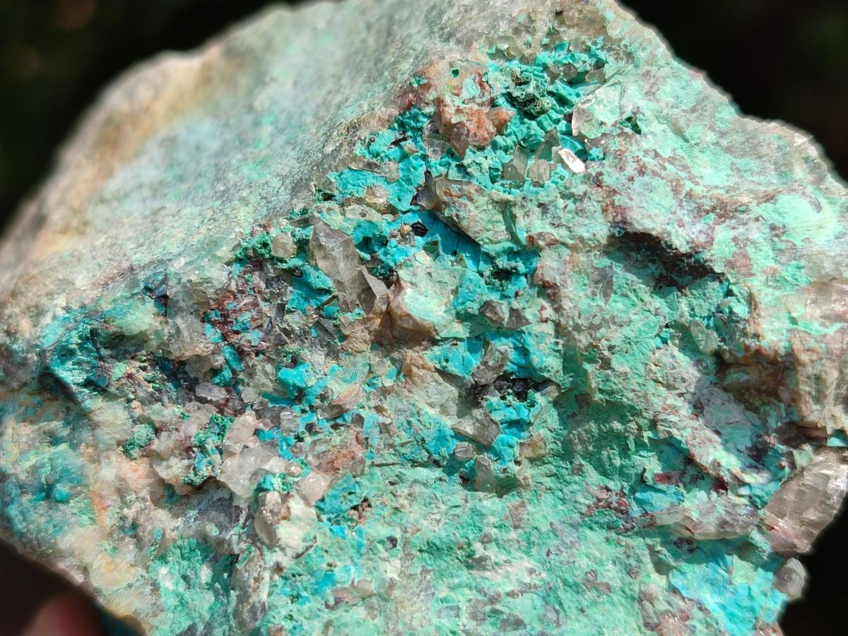 Natural Shattuckite Cobbed Pieces x 4 From Kaokoveld, Namibia