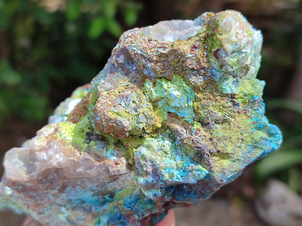 Natural Shattuckite Cobbed Pieces x 4 From Kaokoveld, Namibia