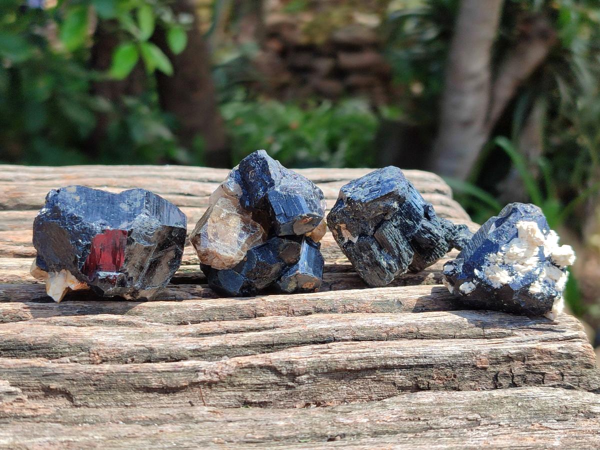 Natural Schorl Black Tourmaline Specimens x 27 From Erongo, Namibia