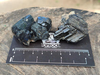 Natural Schorl Black Tourmaline Specimens x 27 From Erongo, Namibia