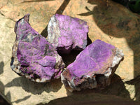 Natural Metallic Purpurite Specimens x 12 From Erongo, Namibia