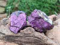 Natural Metallic Purpurite Specimens x 12 From Erongo, Namibia