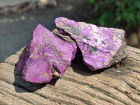 Natural Metallic Purpurite Specimens x 12 From Erongo, Namibia