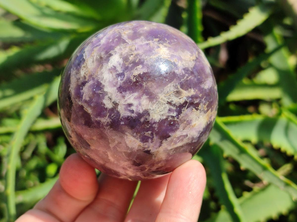 Polished Lepidolite Spheres x 3 From Madagascar - Toprock Gemstones and Minerals 