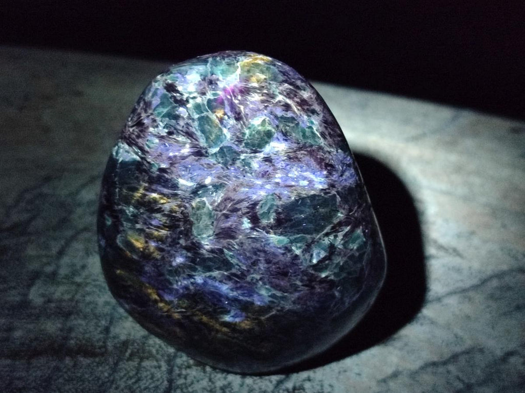 Polished Emerald Mica 'Mutokolite' Standing Free Forms x 4 From Mutoko, Zimbabwe