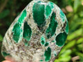 Polished Emerald Mica 'Mutokolite' Standing Free Forms x 4 From Mutoko, Zimbabwe