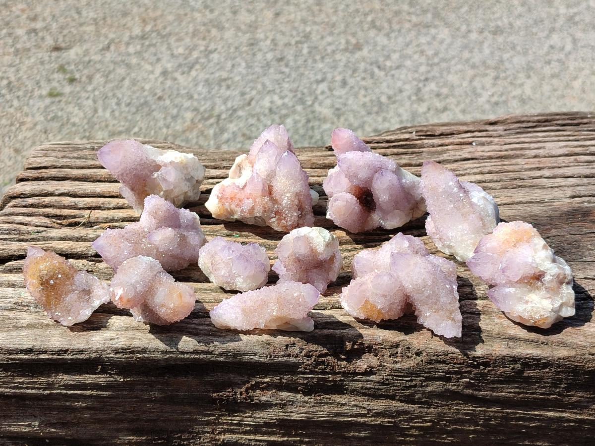 Natural Amethyst Spirit Clusters x 12 From Boekenhouthoek, South Africa