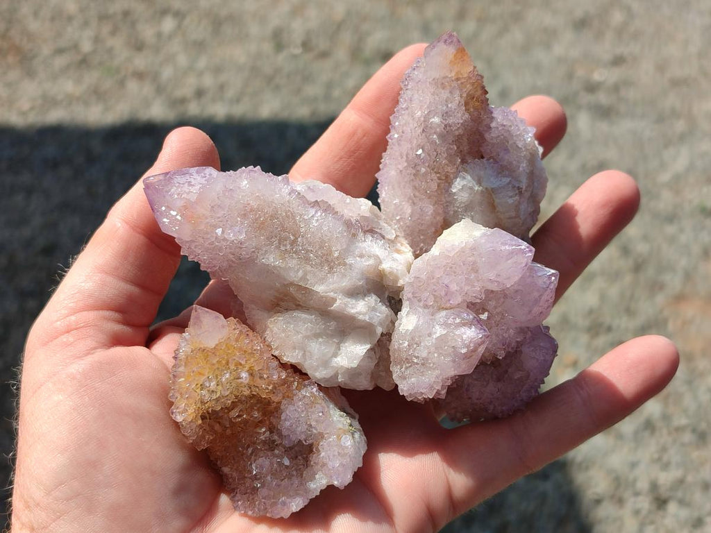 Natural Amethyst Spirit Clusters x 12 From Boekenhouthoek, South Africa