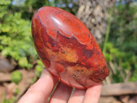 Polished Red Jasper Standing Free Forms x 4 From Madagascar
