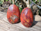 Polished Red Jasper Standing Free Forms x 4 From Madagascar - Toprock Gemstones and Minerals 