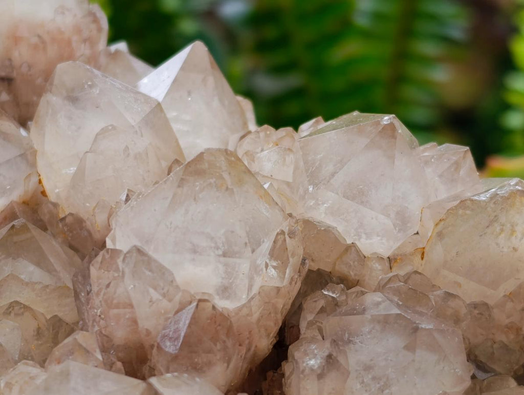 Natural Large Smokey White Phantom Quartz Cluster x 1 From Luena, Congo