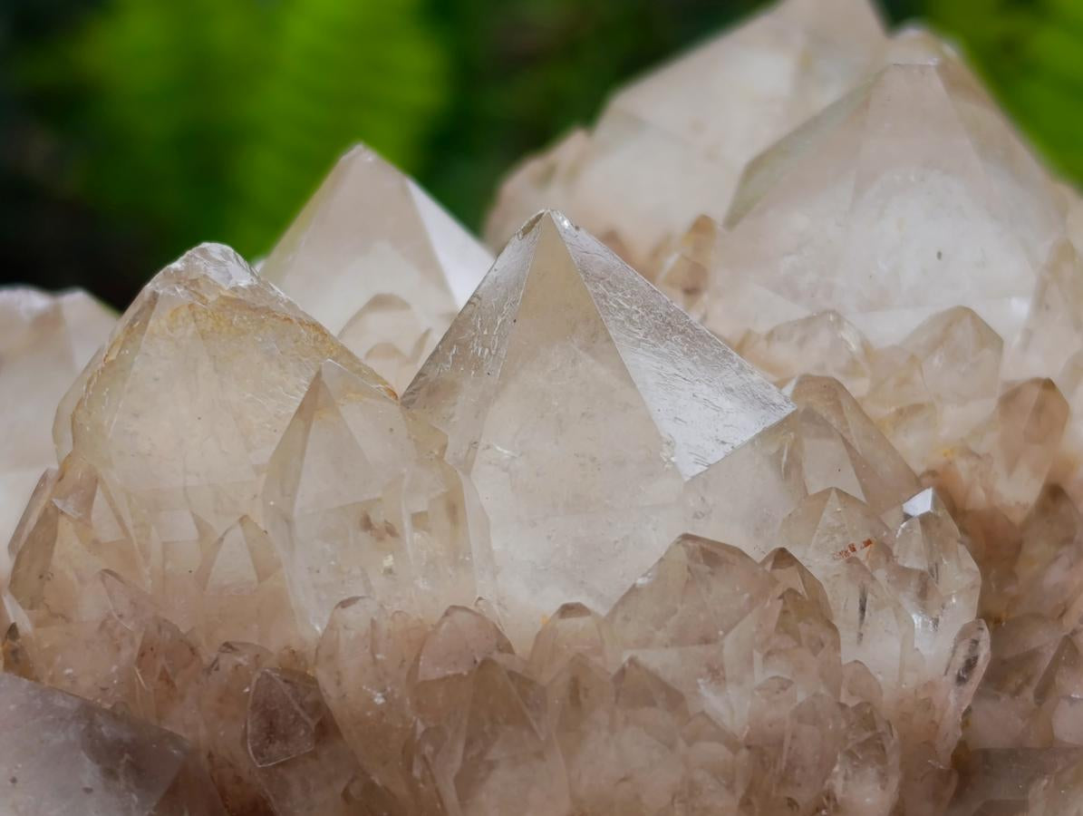 Natural Large Smokey White Phantom Quartz Cluster x 1 From Luena, Congo