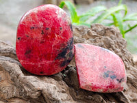 Polished Rhodonite Free Forms x 5 From Rhusinga, Zimbabwe