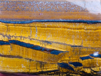 Polished Jumbo Golden Tigers Eye with Banded Iron Stone Free Forms x 4 From Prieska, South Africa