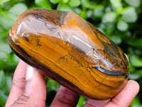 Polished Jumbo Golden Tigers Eye with Banded Iron Stone Free Forms x 4 From Prieska, South Africa