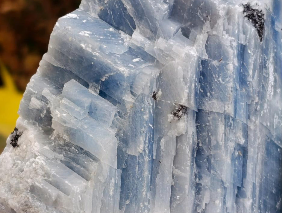 Natural Sky Blue Calcite Specimens x 12 From Namibia