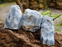 Natural Sky Blue Calcite Specimens x 12 From Namibia