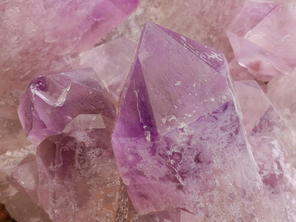 Natural Jacaranda Amethyst Crystal Clusters x 2 From Mumbwa, Zambia