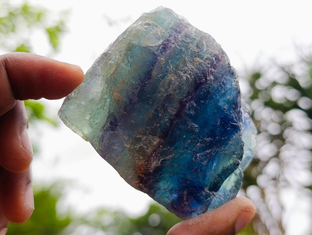 Natural Watermelon Fluorite Cobbed Specimens x 14 From Uis, Namibia