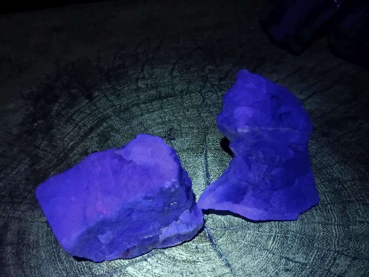 Natural Watermelon Fluorite Cobbed Specimens x 14 From Uis, Namibia