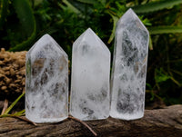 Polished Clear Quartz Crystals x 6 From Madagascar