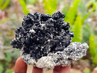 Natural Schorl Black Tourmaline Specimens x 2 From Erongo, Namibia