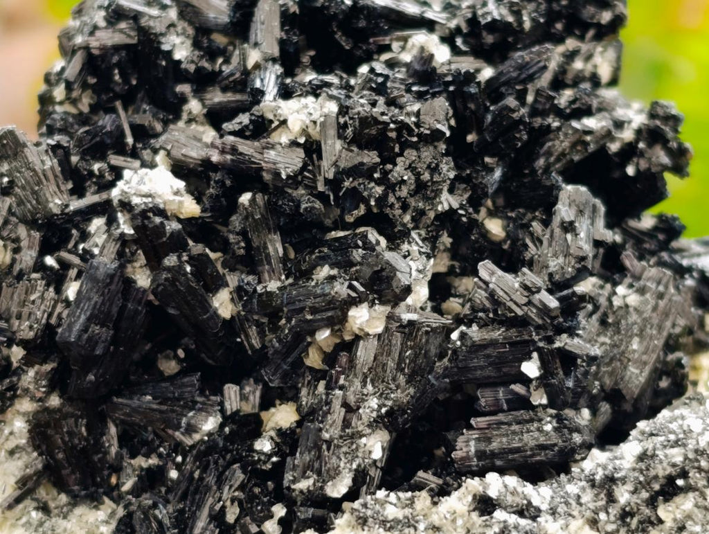 Natural Schorl Black Tourmaline Specimens x 2 From Erongo, Namibia - Toprock Gemstones and Minerals 