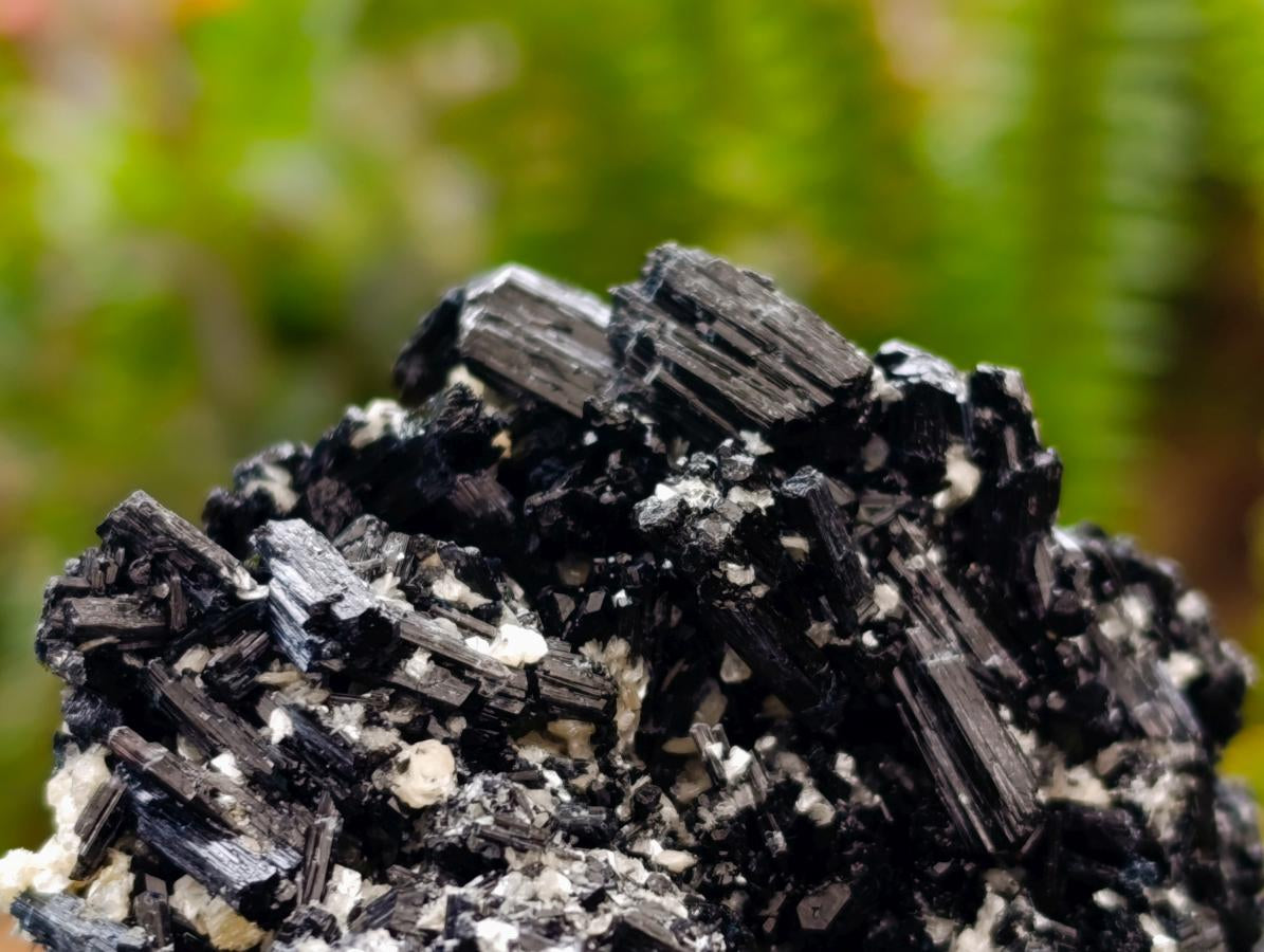 Natural Schorl Black Tourmaline Specimens x 2 From Erongo, Namibia - Toprock Gemstones and Minerals 