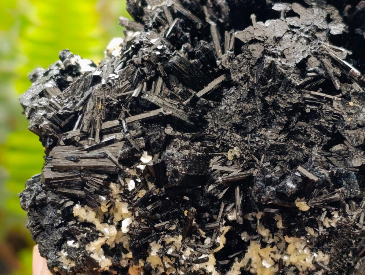 Natural Schorl Black Tourmaline Specimens x 2 From Erongo, Namibia - Toprock Gemstones and Minerals 