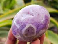 Polished Chevron Amethyst Galets x 20 From Madagascar