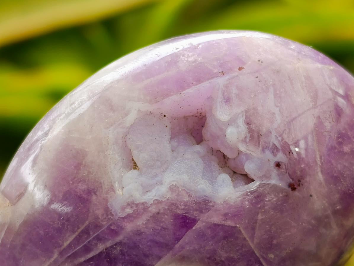 Polished Chevron Amethyst Galets x 20 From Madagascar